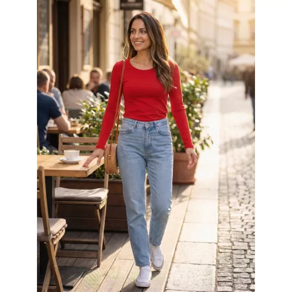 Tricou de damă cu mâneci lungi ALTISPORT NoPrint NP/ALW961 ROȘU 