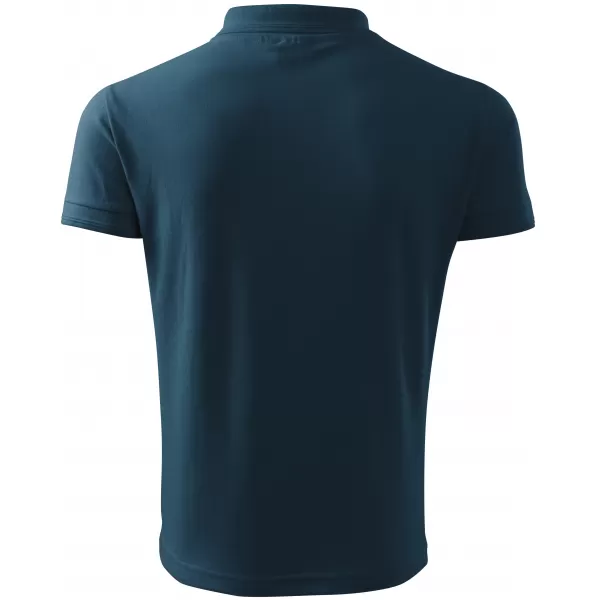  Tricou pentru bărbați cu guler ALTISPORT NoPrint NP/ALM302 ALBASTRU MARIN 