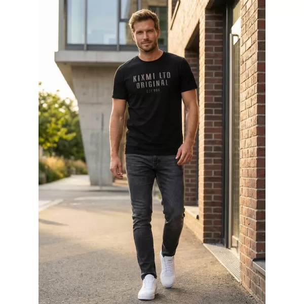  Tricou pentru bărbați KIXMI SALEM NEGRU 