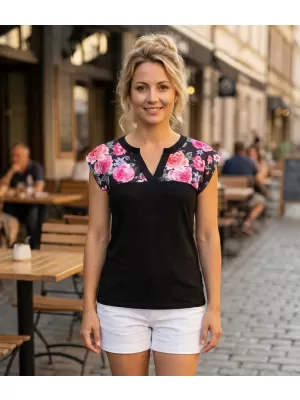 Tricou pentru femei ALTISPORT CLARA NEGRU