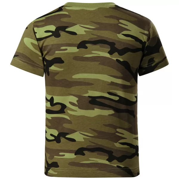  Tricou pentru copii ALTISPORT NoPrint NP/ALK941 VERDE DE CAMUFLAJ 