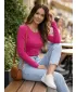 Tricou de damă cu mâneci lungi ALTISPORT NoPrint NP/ALW961 ZMEURĂ