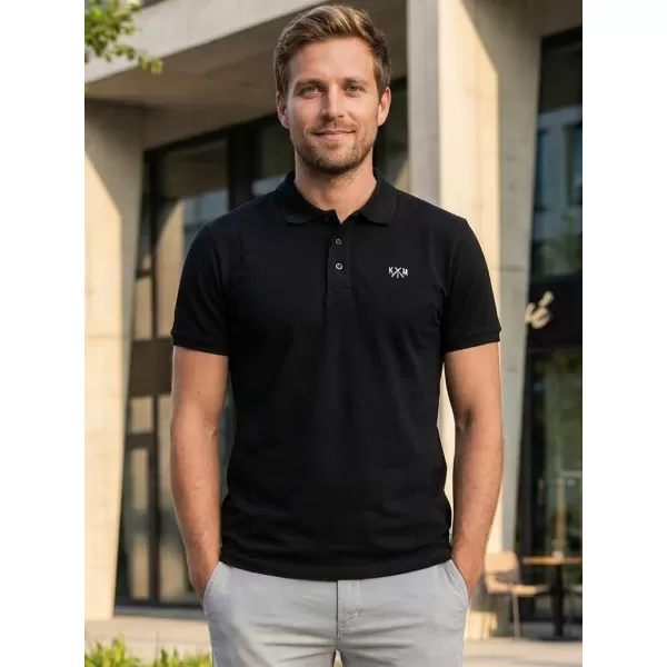  Tricou pentru bărbați KIXMI SPENCER NEGRU 