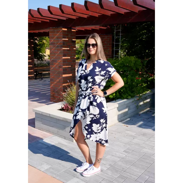  Rochie KIXMI SESSILY ALBASTRU INCHIS 
