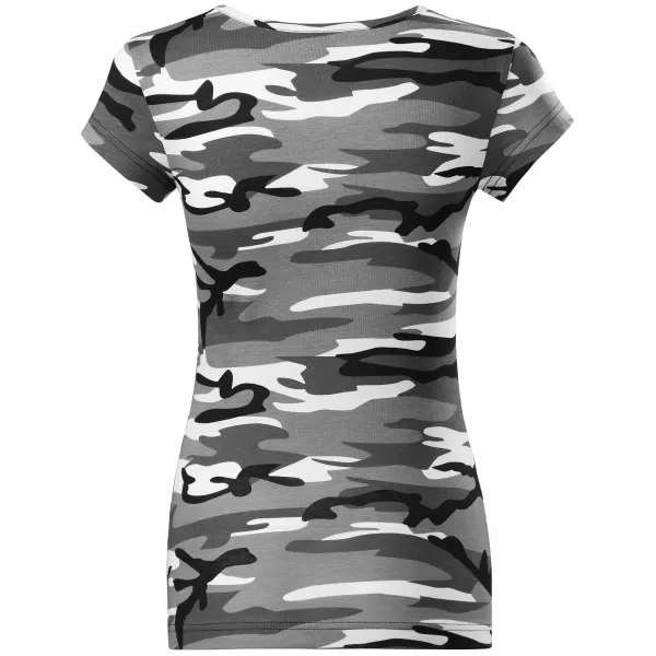  Tricou pentru femei ALTISPORT NoPrint NP/ALW22C GRI CAMUFLAJ 