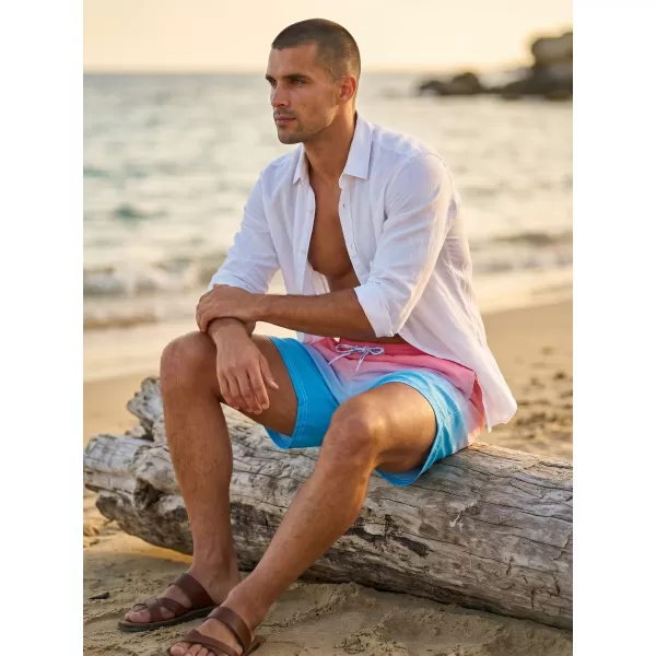  Pantaloni scurți de înot pentru bărbați SAM 73 DINO MS 816 OMBRE 