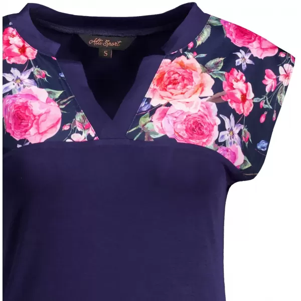  Tricou pentru femei ALTISPORT CLARA ALBASTRU INCHIS 
