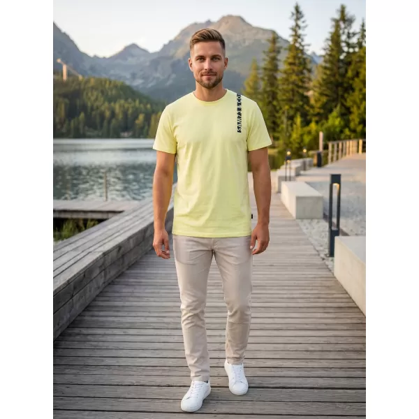  Tricou pentru bărbați SAM 73 FABIO MT 842 GALBEN DESCHIS 