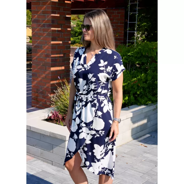  Rochie KIXMI SESSILY ALBASTRU INCHIS 