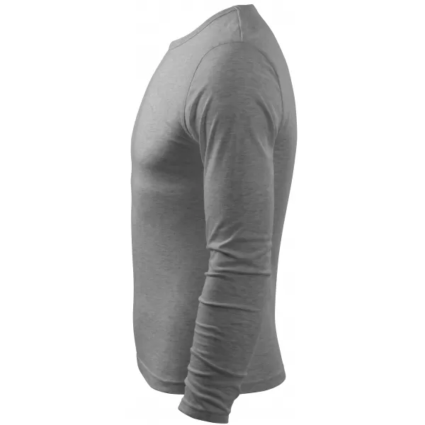  Tricou pentru bărbați cu mâneci lungi ALTISPORT NoPrint NP/ALM911 EVIDENȚIERI GRI ÎNCHIS 