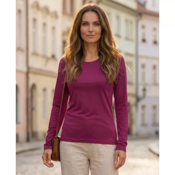  Tricou de damă cu mâneci lungi ALTISPORT NoPrint NP/ALW931 FUCSIE 