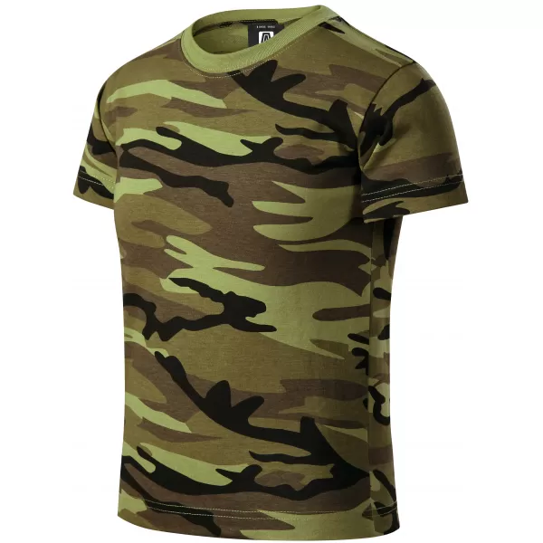  Tricou pentru copii ALTISPORT NoPrint NP/ALK941 VERDE DE CAMUFLAJ 