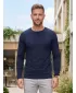Tricou pentru bărbați cu mâneci lungi ALTISPORT NoPrint NP/ALM911 ALBASTRU MARIN