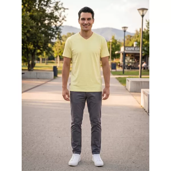  Tricou pentru bărbați SAM 73 FIDEL MT 844 GALBEN DESCHIS 