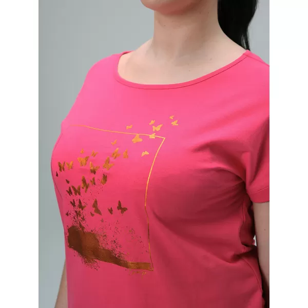  Tricou pentru femei LOAP BAZALA CLW2440 ROZ 