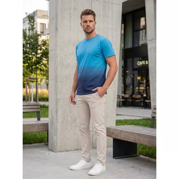  Tricou pentru bărbați SAM 73 VITO MT 833 ALBASTRU STRĂLUCITOR 