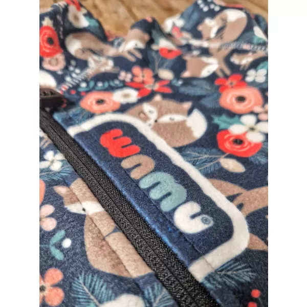  Hanorac fleece pentru copii WAMU LIŠKY ALBASTRU ÎNCHIS 