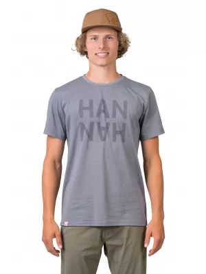 Tricou pentru bărbați HANNAH GREM GRI OȚEL MEL/NEGRU