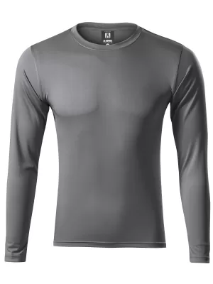 Tricou funcțional pentru bărbați cu mâneci lungi ALTISPORT NoPrint NP/ALM861 GRI OȚEL