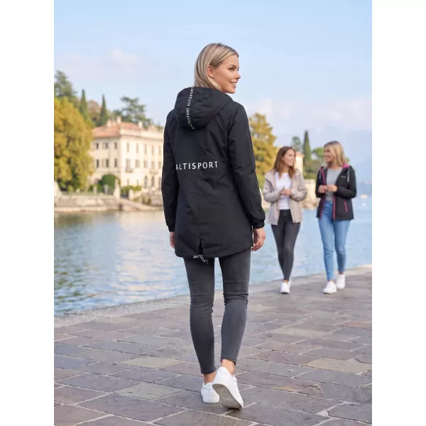  Geaca de dama ALTISPORT CHELSIE NEGRU ROZ 