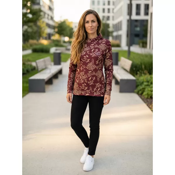  Hanorac funcțional premium pentru femei ALTISPORT VOJ/ALW025MI01 BURGUNDIA 