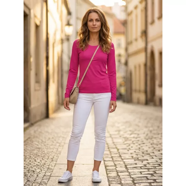  Tricou de damă cu mâneci lungi ALTISPORT NoPrint NP/ALW931 ZMEURĂ 