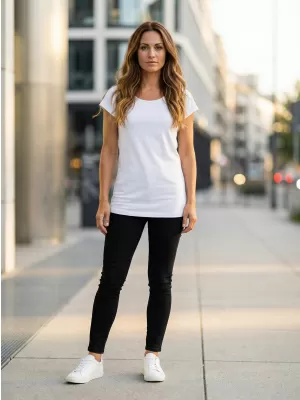 Tricou lung de damă ALTISPORT NoPrint NP/ALW321 ALB