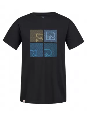 Tricou pentru bărbați HANNAH RAMONE ANTRACIT/ALBASTRU
