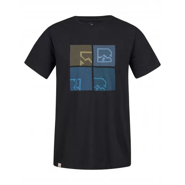  Tricou pentru bărbați HANNAH RAMONE ANTRACIT/ALBASTRU 