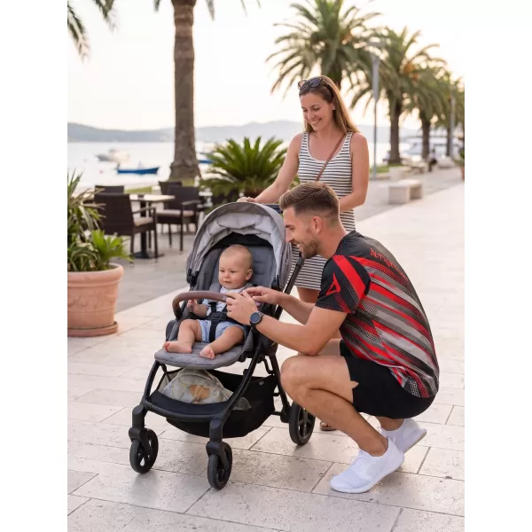  Tricou funcțional premium pentru bărbați ALTISPORT VOJ/ALM028TR01 NEGRU ȘI ROȘU 