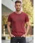 Tricou pentru bărbați KIXMI SALEM BURGUNDIA