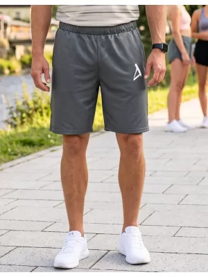 Pantaloni scurți funcționali premium pentru bărbați ALTISPORT VOJ/ALM013KRA01 GRI