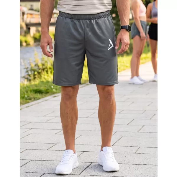  Pantaloni scurți funcționali premium pentru bărbați ALTISPORT VOJ/ALM013KRA01 GRI 
