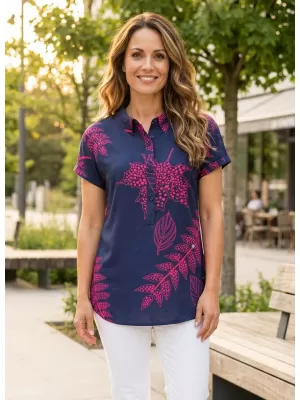 Bluza de dama KIXMI SARAH ALBASTRU INCHIS