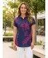 Bluza de dama KIXMI SARAH ALBASTRU INCHIS