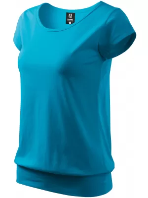 Tricou pentru femei ALTISPORT NoPrint NP/ALW021 TURCOAZ
