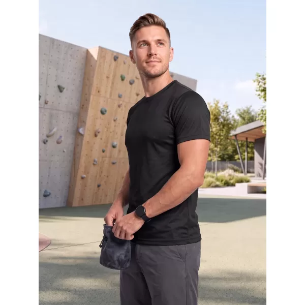 Tricou funcțional pentru bărbați ALTISPORT NoPrint NP/ALM421 NEGRU 