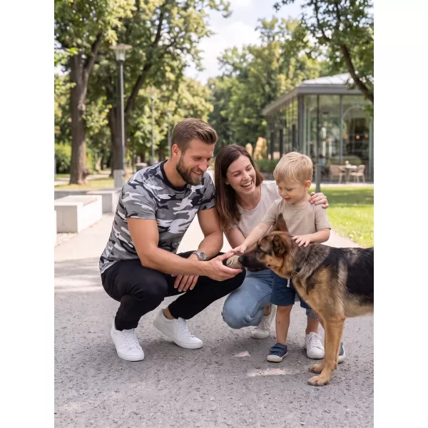  Tricou pentru bărbați ALTISPORT NoPrint NP/ALM441 GRI CAMUFLAJ 