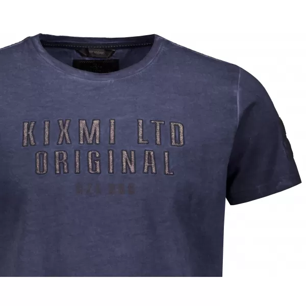 Tricou pentru bărbați KIXMI SALEM ALBASTRU INCHIS 
