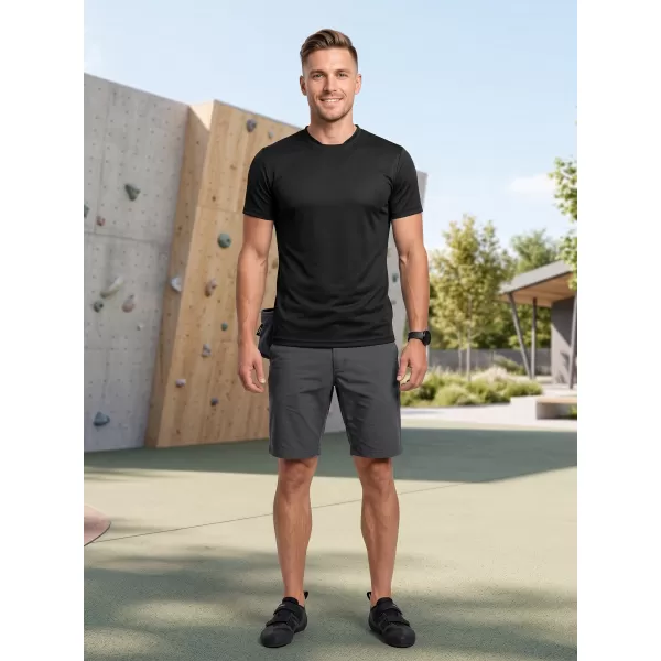  Tricou funcțional pentru bărbați ALTISPORT NoPrint NP/ALM421 NEGRU 