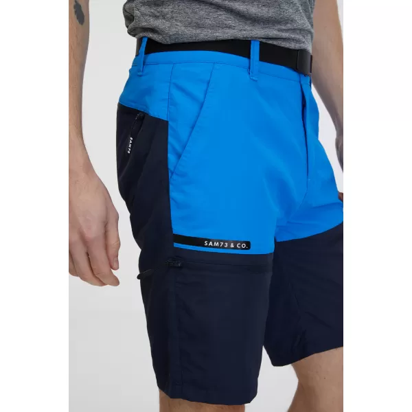  Pantaloni scurți pentru bărbați SAM 73 CELESTINO MS 814 ALBASTRU STRĂLUCITOR 