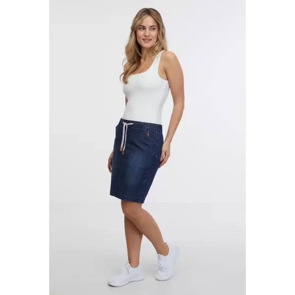  Fusta de dama SAM 73 GISELA WZ 845 DENIM ÎNCHIS LA CULOARE 