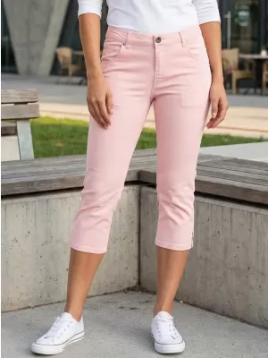 Pantaloni 3/4 dama SAM 73 AMARA WK 812 ROZ DESCHIS