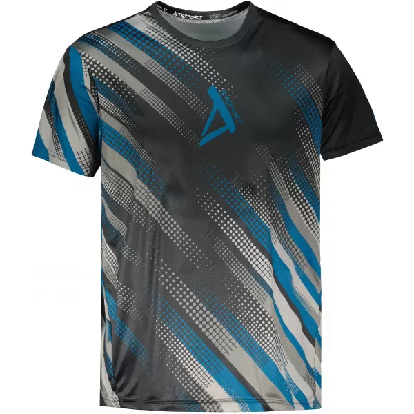  Tricou funcțional premium pentru bărbați ALTISPORT VOJ/ALM028TR01 NEGRU ȘI ALBASTRU 