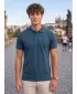 Tricou pentru bărbați cu guler ALTISPORT NoPrint NP/ALM302 ALBASTRU MARIN
