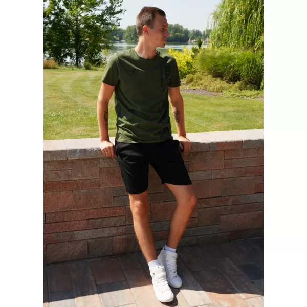  Tricou pentru bărbați ALTISPORT CALISTO MILITAR 