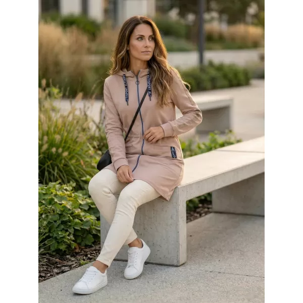  Hanorac de dama ALTISPORT CELIA BEJ/ALBASTRU 