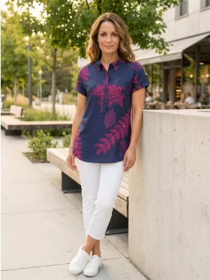 Bluza de dama KIXMI SARAH ALBASTRU INCHIS