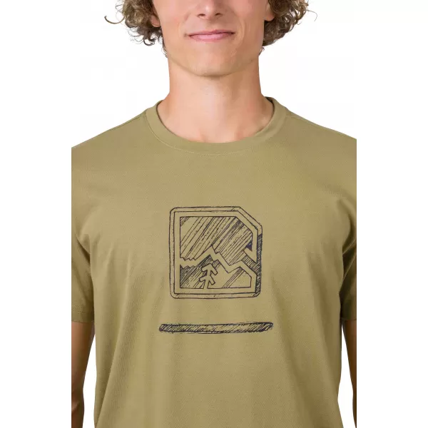  Tricou pentru bărbați HANNAH MIKO KAKI/ANTRACIT 
