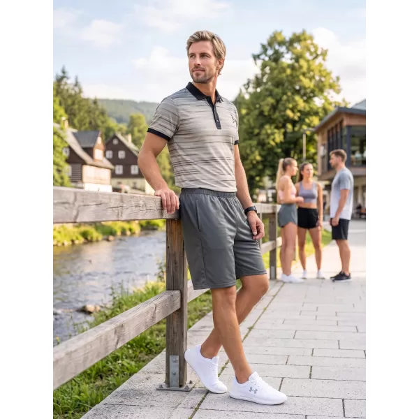  Pantaloni scurți funcționali premium pentru bărbați ALTISPORT VOJ/ALM013KRA01 GRI 